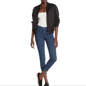 J Brand NWT Polka Dot Aerial Cropped Skinny Jean